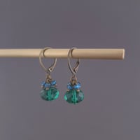 Image 2 of Boucles d’oreilles vert et bleu