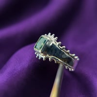 Image 3 of Narrow Asymmetrical Ring Green