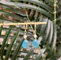 Sea Glass Earrings E134
