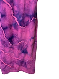 Image 10 of ♻️ UPCYCLED XL Knit Dress in Fuchsia Geode Ice Dye