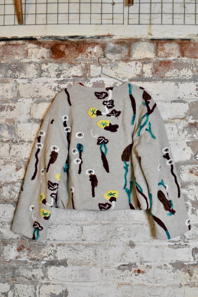 Image of Floral jacquard jacket