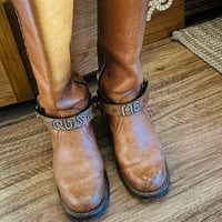 Image 2 of CUSTOM BROWN BOOT STRAPS- BROWN