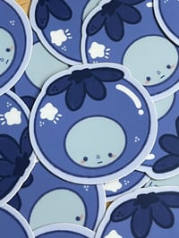 Image 3 of blueberry smiski sticker! 