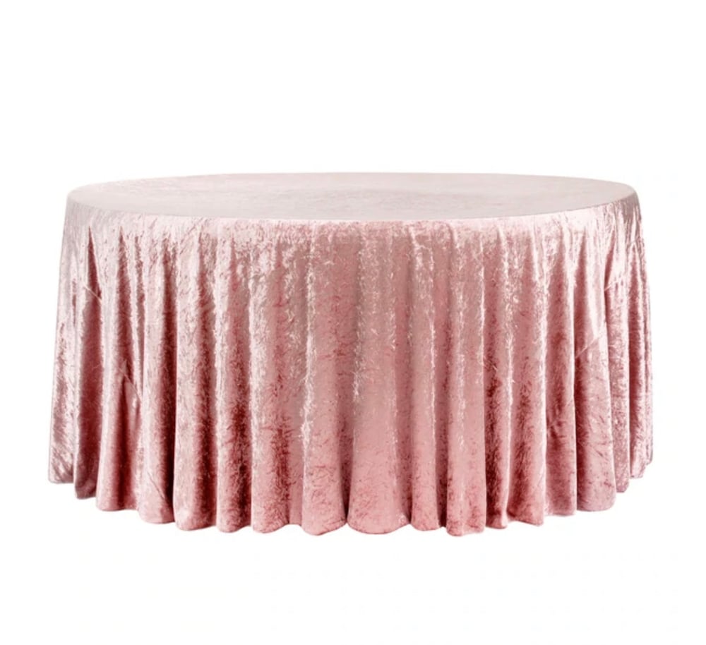 Image of Velvet Round Tablecloths