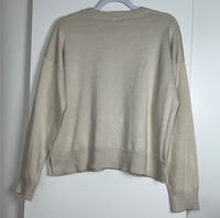 Image 4 of  DKNY beige sequin pocket sweater