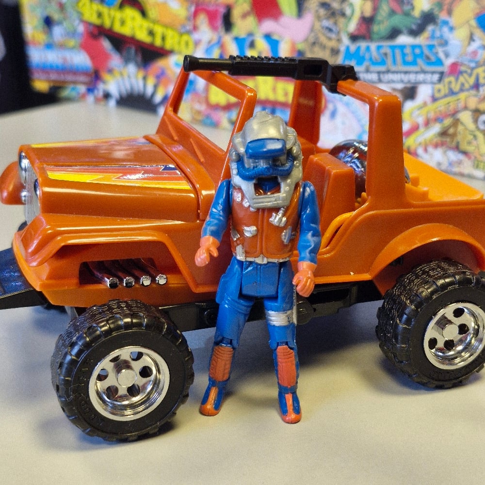 Image of M.A.S.K. Gator Vehicle with Figure – Vintage Kenner 1980s