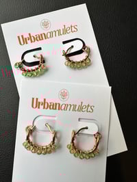 Image 2 of Peridot Swing Earrings