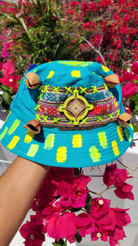 Image 1 of Turquoise Cosmic Cap