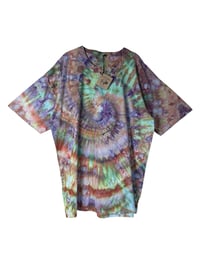 Image 2 of XXL Adult 100% Combed Cotton T-Shirt in Alchemy Spiral Ice Dye 
