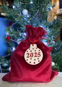 Image 4 of Ceramic Christmas Baubles. Set of 2