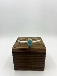 Image 3 of White Water Turquoise Cuff Bracelet