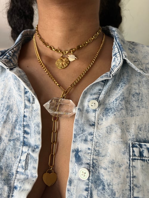 Image of DARA • Quartz Drop Necklace