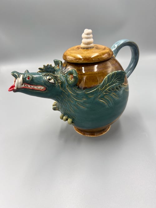 Image of Wart Dragon Teapot- Elizabeth Paxson