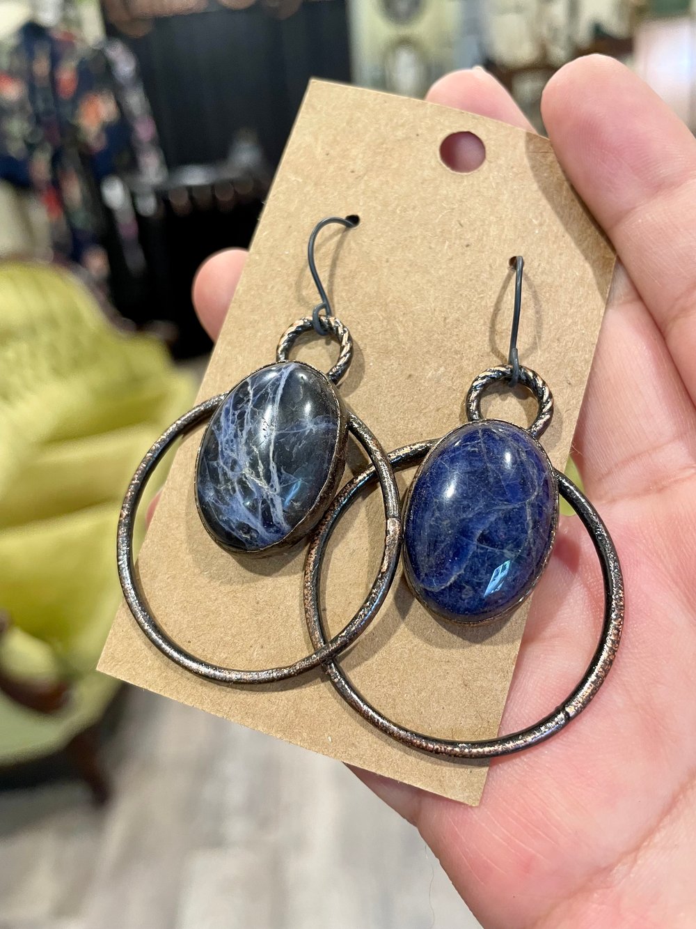 Sodalite Hoops