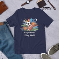 Image 4 of Play Hard Play Well Unisex t-shirt