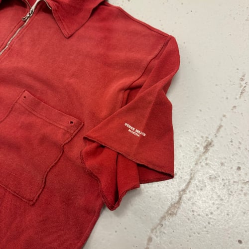 Image of SS 1996 Stone Island Marina 1/4 Zip Up Polo Shirt, Size Large