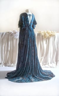 Image 2 of Boho maxi dress for photoshoot | Lorette | size S-M-L | turquoise | photo props
