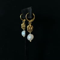 Image 3 of pearl aurelia hoops ༉‧₊˚.