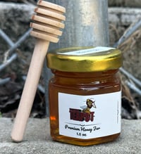 1.5 oz Honey Jar & Honey Strainer Wand Set