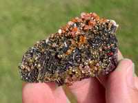 Image 8 of Vanadinite On Black Barite Specimen #2196