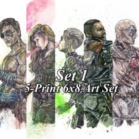 Image 1 of 5-Print Set Mortal Kombat 6x8 Signed Art Print Set 1