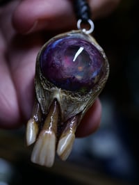 Image 4 of Nebula and bone pendant 