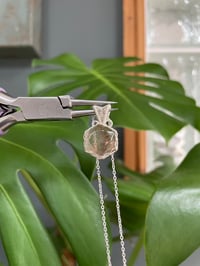 Image 3 of Silver Garden Quartz Hexagon Crystal Necklace