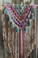 Image 3 of Colorful macrame wall hanging “pastel”