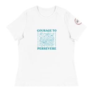 Image of Flower Courage to Persevere Women's Relaxed T-Shirt