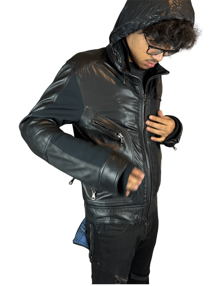 Image of Dolce & Gabbana 2003 Moto Leather Jacket