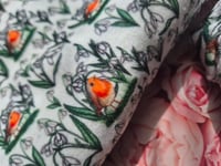 Image 2 of Snow drop robbin scrunchie