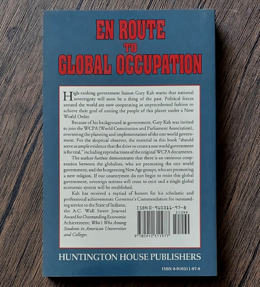 En Route to Global Occupation, by Gary H. Kah
