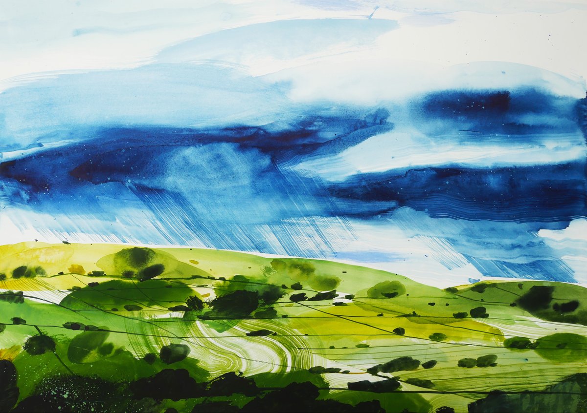 *NEW PRINT* 'Dorset Rainfall'