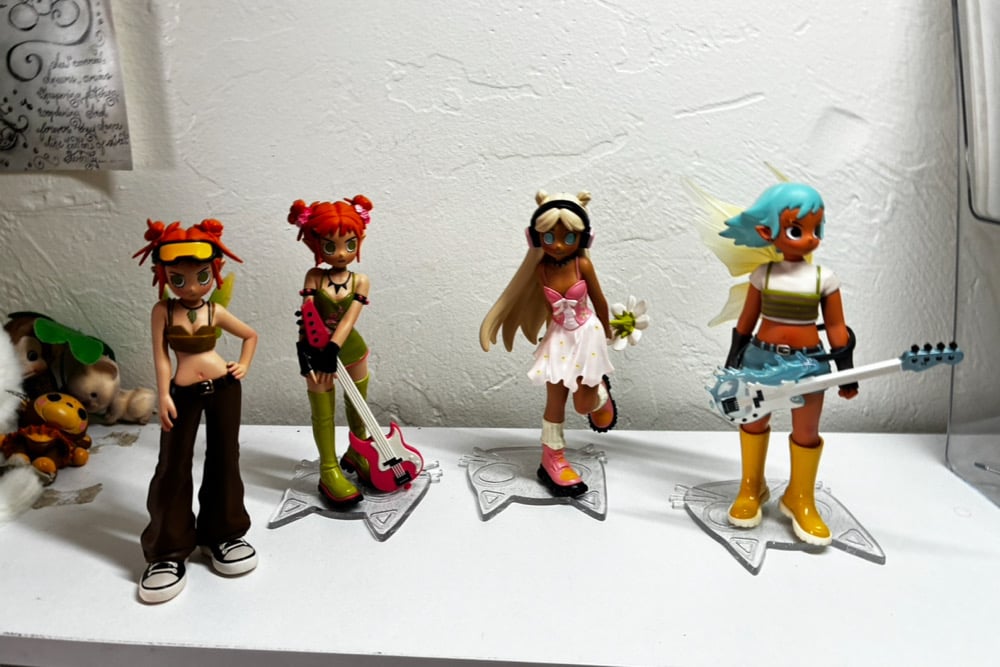 Image of Peach riot punk fairy 4 pc 