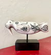 SCRIMSHAW WALRUS SCULPTURE.