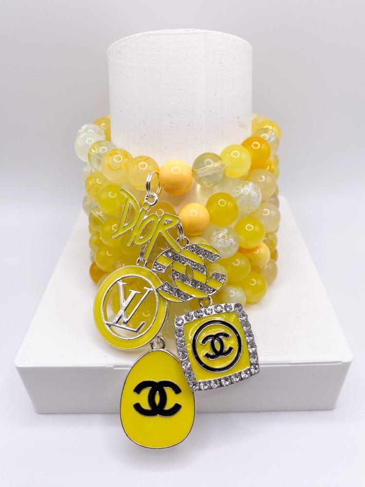 Image of Yellow Silver Singles (1pc)