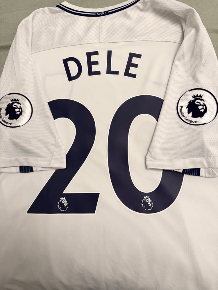 Image of PRE ORDER: Tottenham Hotspur “DELE 20” 2017/18 Home Shirt + PL patches (XL)
