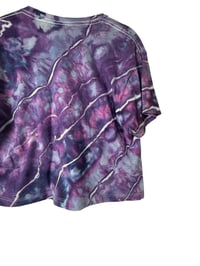 Image 7 of M Crop Tee in Purple Haze Geode Ice Dye
