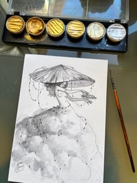 Image 2 of Toirneach - the witch of Storms - inktober 4