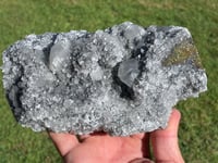 Image 24 of UV Calcite On Quartz Crystal With Chalcopyrite Specimen #1559