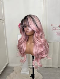 Image 13 of Pastel pink bangs wig (ready to ship)