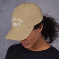 Image 3 of THANK YOU LORD Khaki Dad Cap