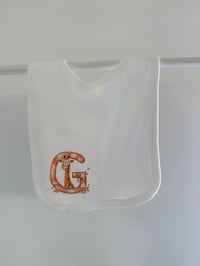 Image 4 of Animal Initial Blanket and Bib Set