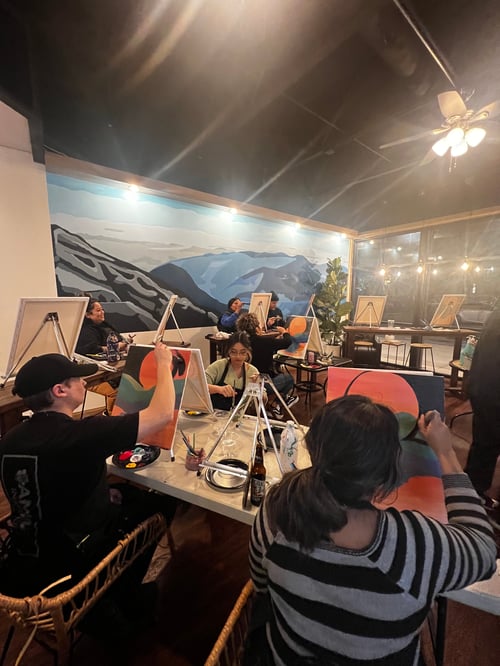 Image of March 4th Yonder Coffee PAINT & SIP night w/RO