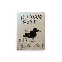 Image 1 of Do your best painting print 12x16”