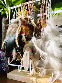 Image 3 of Moonlit Feathers Cuff Earrings 