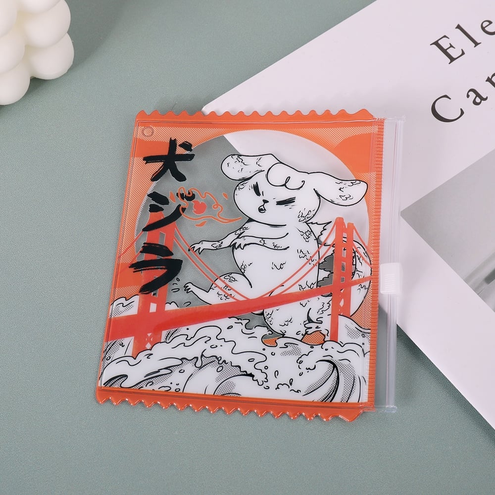 Image of Dogzilla PVC mini clear zip pouch