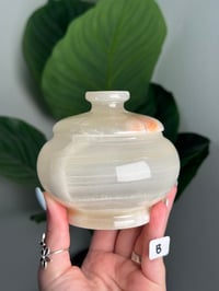 Image 3 of GREEN CALCITE TRINKET JARS STYLE #3