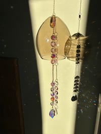 Image 3 of Glass Abstract Jelly Fish Sun Catcher