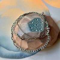 Image 2 of dainty moon pearl necklace